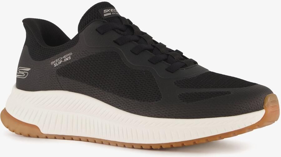 Skechers Slip-on sneakers BOBS SQUAD 4 Trainingsschoen sneaker veterschoen voor gemakkelijk in stappen