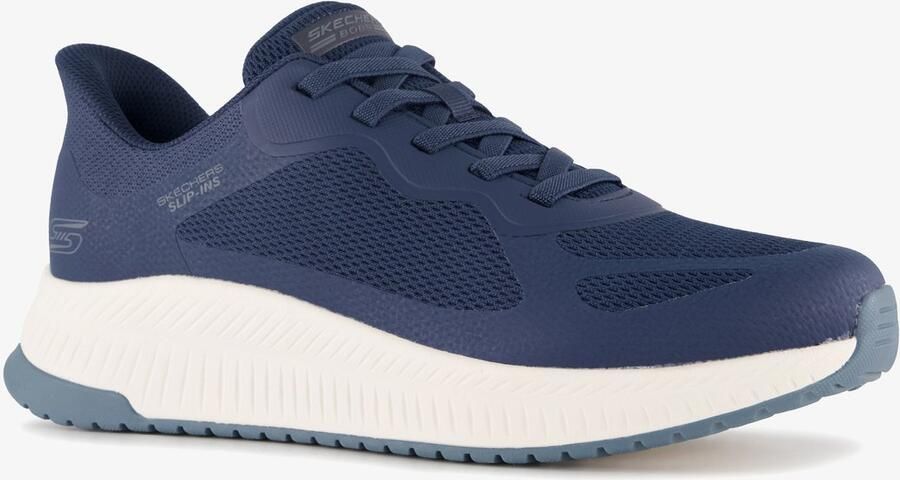 Skechers Slip-ins: BOBS Sport Squad heren sneakers blauw Extra comfort Memory Foam