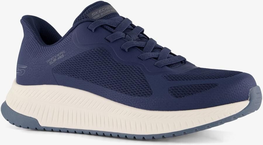 Skechers Slip-ins: BOBS Sport Squad heren sneakers blauw Extra comfort Memory Foam