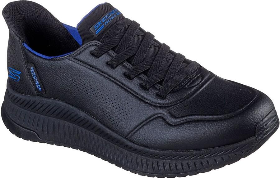 Skechers Slip-ins: BOBS Sport Squad 4 heren sneakers blauw Extra comfort Memory Foam