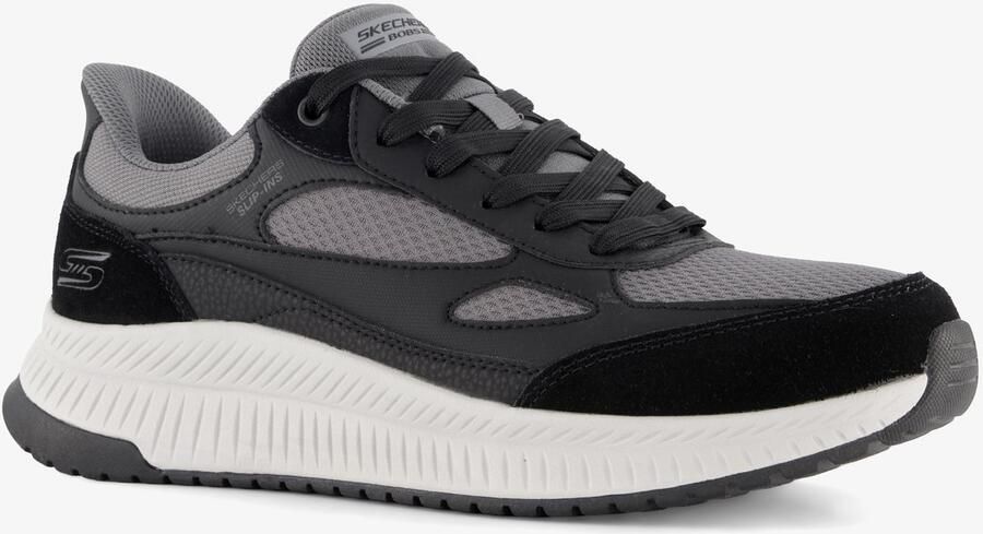 Skechers Slip-ins: BOBS Squad 4 heren sneakers zwart Extra comfort Memory Foam