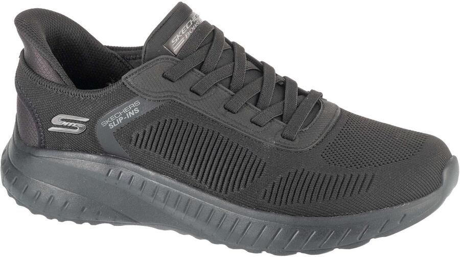 Skechers Slip-Ins: BOBS Squad Chaos Solid Step slip-ins Mannen Zwart Sneakers