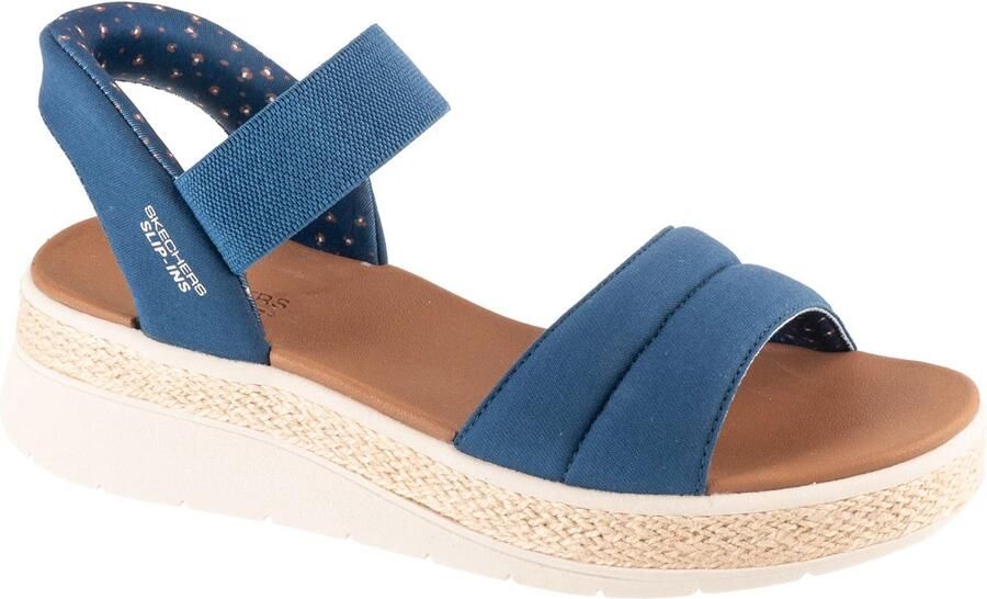 Skechers Sandalen BOBS SUN RAY wig sandaal sandalette plateausandaal met plush foam