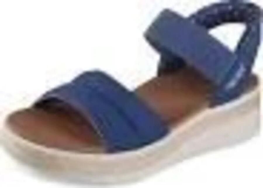 Skechers Sandalen BOBS SUN RAY wig sandaal sandalette plateausandaal met plush foam