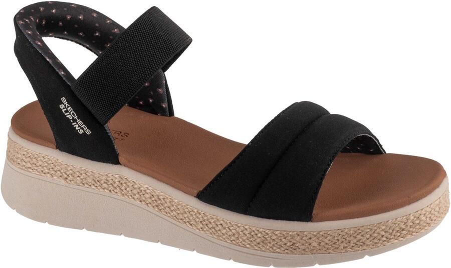 Skechers Sandalen BOBS SUN RAY wig sandaal sandalette plateausandaal met plush foam