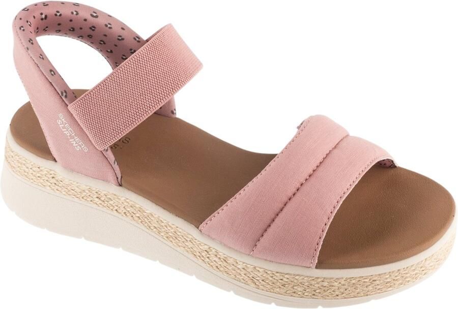 Skechers Slip-Ins: BOBS Sun Ray Vrouwen Roze Sandalen