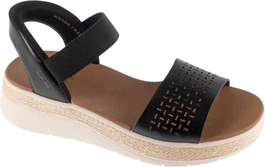 Skechers Slip-Ins: Bobs Sun Ray Vrouwen Zwart Sandalen