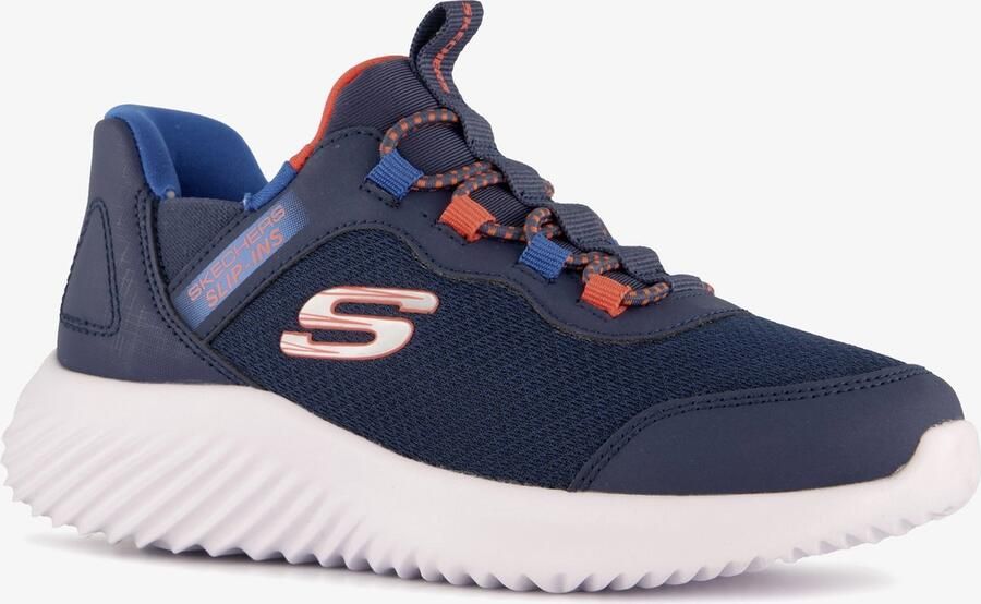 Skechers Slip-Ins: Bounder Brisk-Burst 403822L-NVBL voor Marineblauw Sneakers Sportschoenen - Foto 4