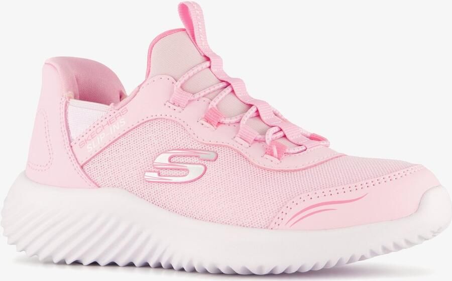 Skechers Slip-ins Bounder meisjes sneakers roze Extra comfort Memory Foam