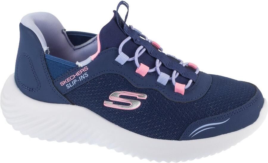 Skechers Slip-Ins: Bounder Simple Cut voor meisje Marineblauw Sneakers