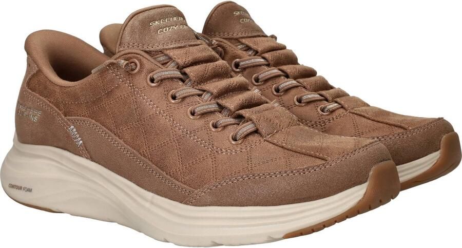 Skechers Slip-Ins Contour Foam Sneakers Dames Bruin