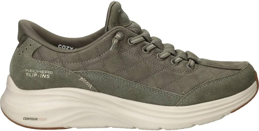 Skechers CONTOUR FOAM-Naturel EASE Dames Instappers Naturel Olive