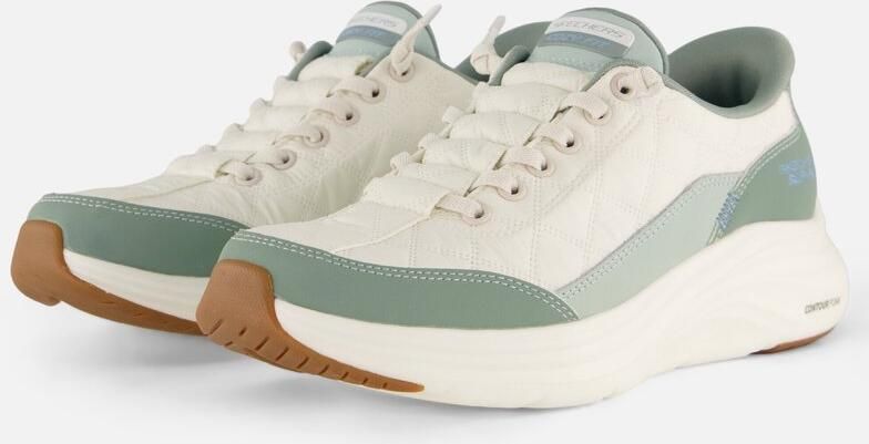 Skechers Slip-ins: Counter Foam dames sneakers groen wit Extra comfort Memory Foam - Foto 4