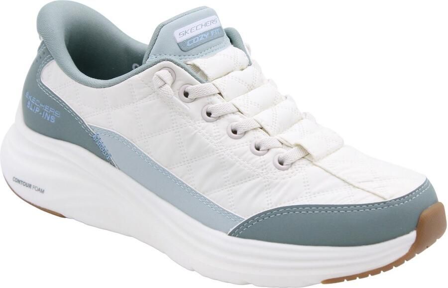 Skechers Slip-ins: Counter Foam dames sneakers groen wit Extra comfort Memory Foam - Foto 2