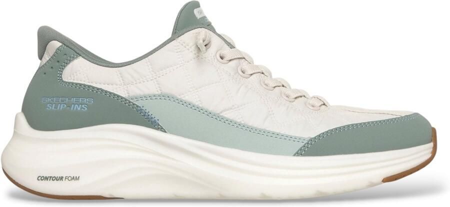 Skechers Slip-ins: Counter Foam dames sneakers groen wit Extra comfort Memory Foam - Foto 5