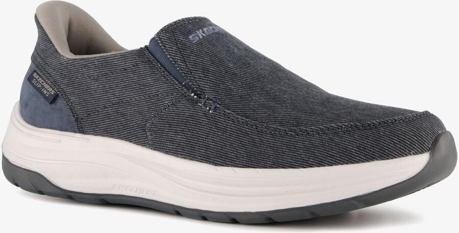 Skechers Slip-ins Decklan Gulliver instapper blauw Extra comfort Memory Foam