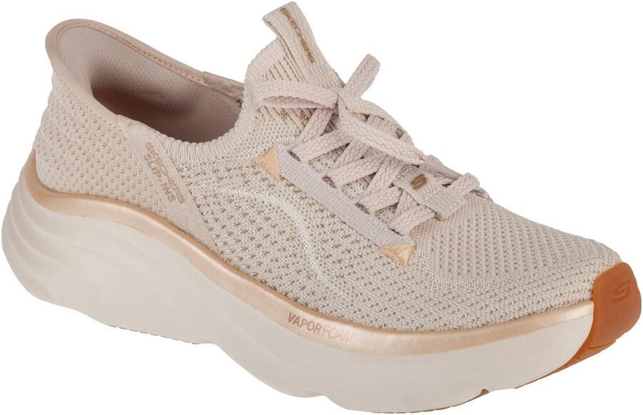 Skechers Slip-Ins: D'lux Vapor Evening Glow Vrouwen Beige Sneakers