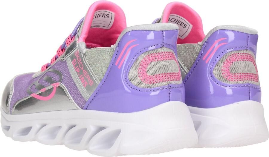 Skechers Slip Ins Flex Glide Sneaker Meisjes Zilver paars Maat - Foto 3