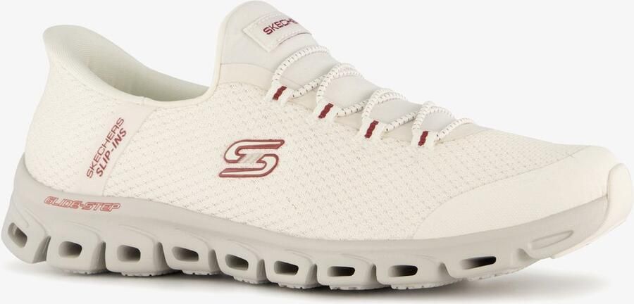 Skechers Slip-ins: Glide-Step dames sneakers wit Extra comfort Memory Foam