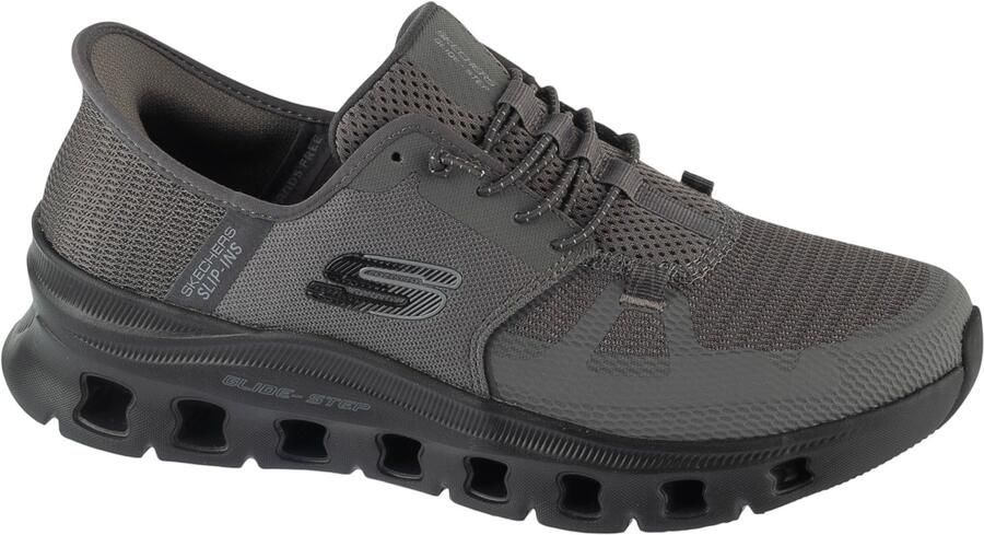 Skechers Heren Glide Step Pro Slip Ins Sneakers Charcoal Black