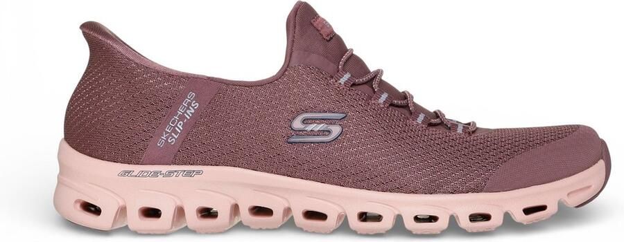 Skechers Slip-Ins Glide Step Vibey bordeauxrode pantoffels - Foto 2