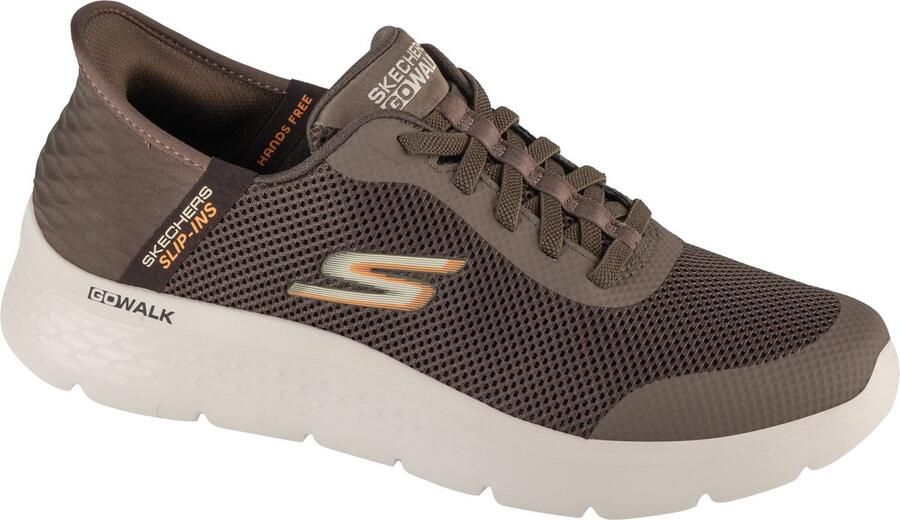 Skechers Slip-Ins: Go Walk Flex Hands Up 216324-BRN Mannen Bruin Sneakers