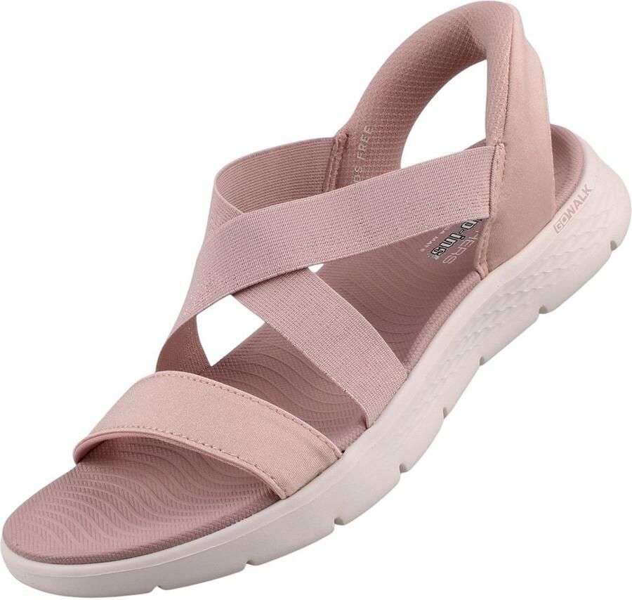 Skechers Slip-Ins Go Walk Flex Sandaal Glimmer Up Damessandaal Roze