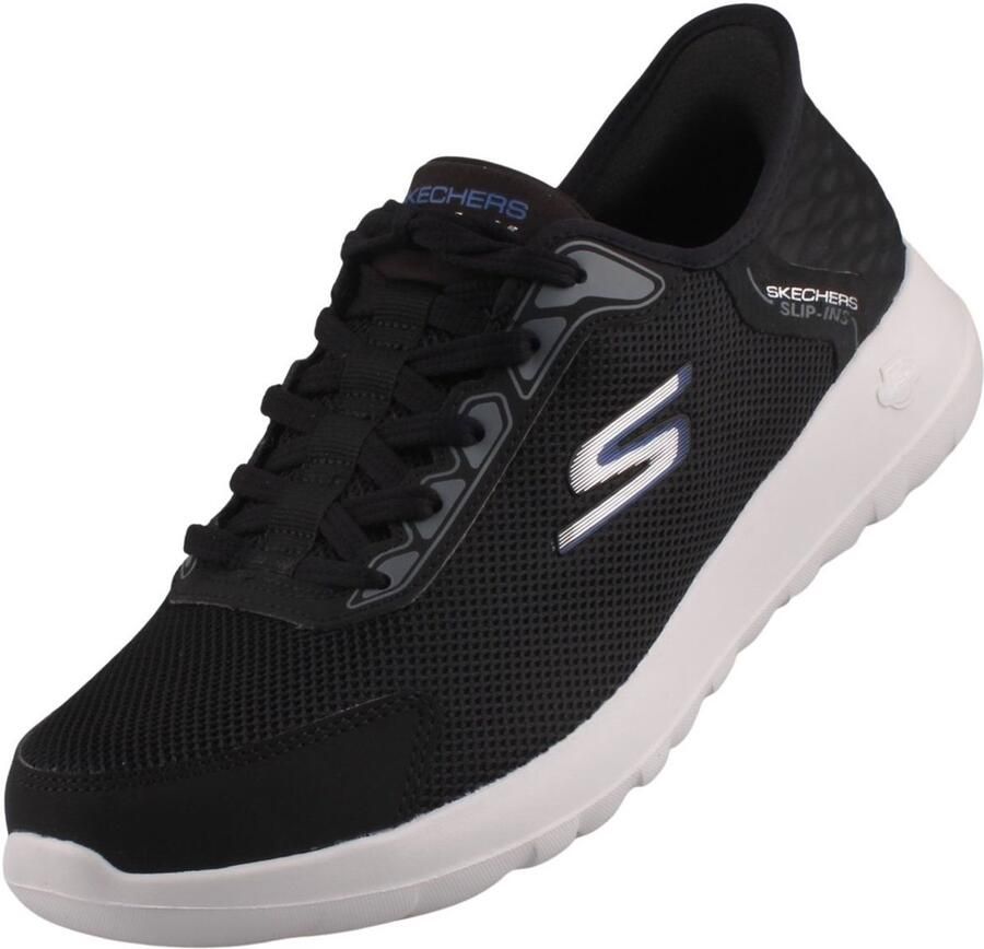 Skechers Slip-Ins Go Walk Max Allan Herentrainers Zwart Wit