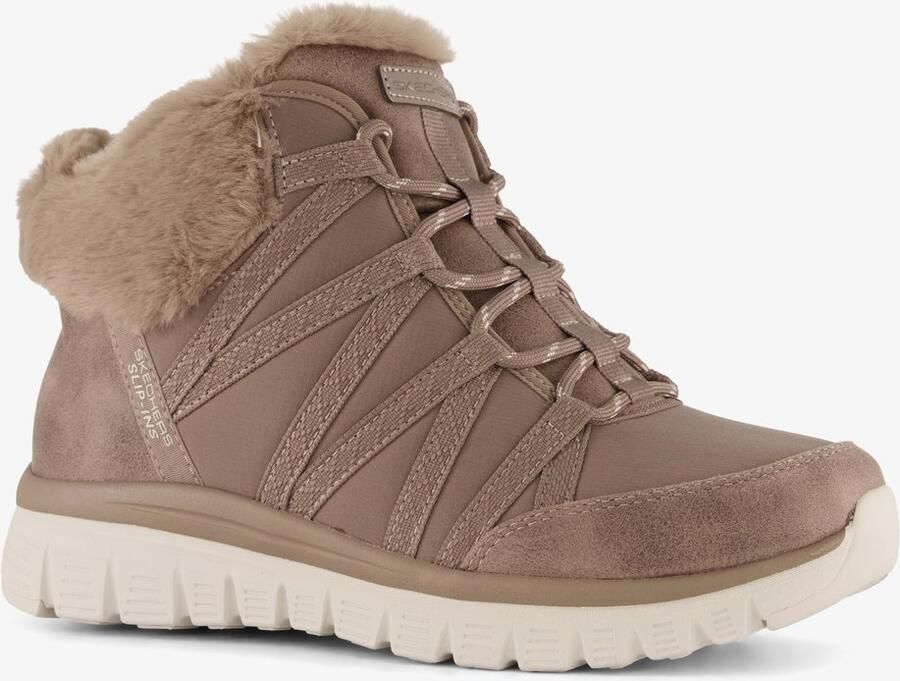 Skechers Slip-ins Graceful dames boots taupe Bruin Extra comfort Memory Foam