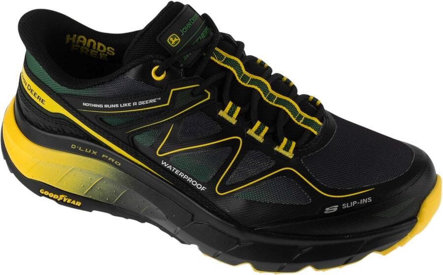 Skechers Slip-ins John Deere Waterproof Relaxed Fit D'Lux Pro Mannen Zwart Hardloopschoenen