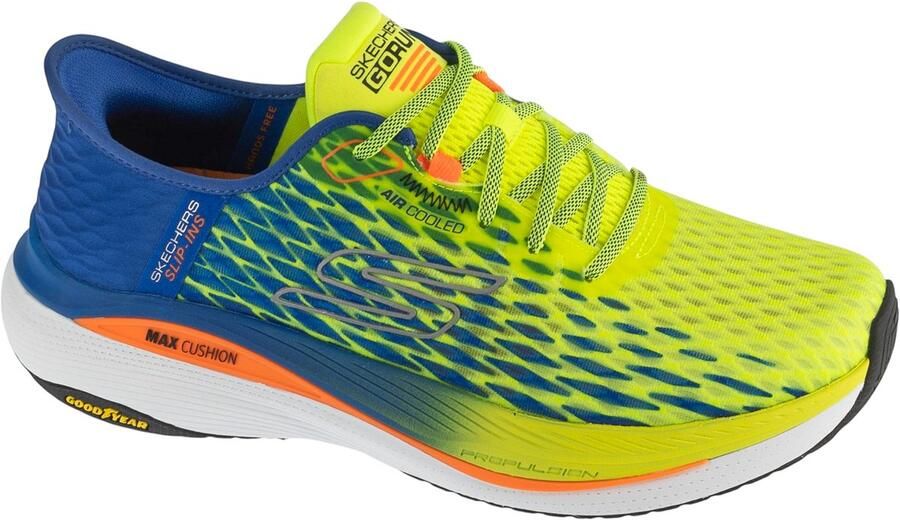 Skechers Slip-Ins: Max Cushioning Propulsion Vitality Mannen Geel Hardloopschoenen