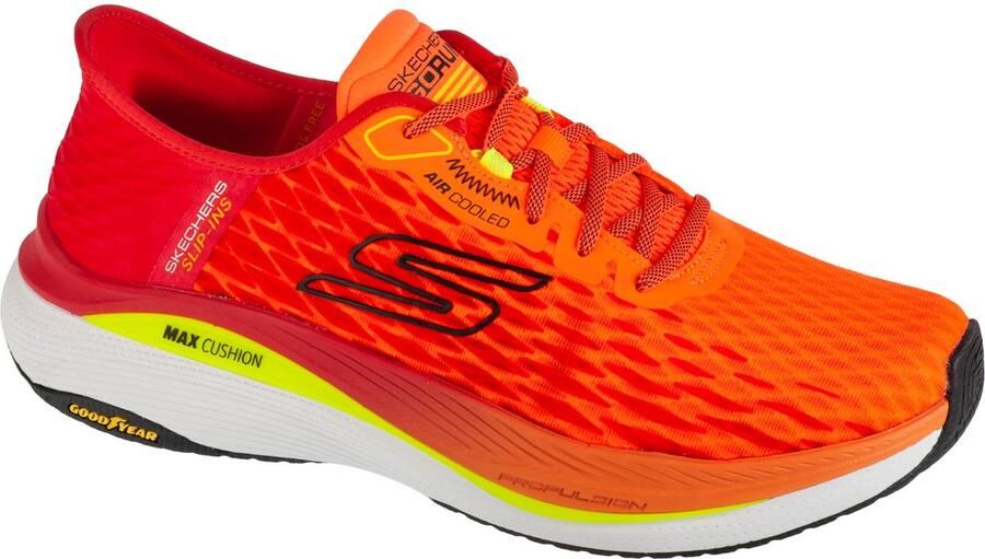 Skechers Slip-Ins: Max Cushioning Propulsion Vitality Mannen Oranje Hardloopschoenen