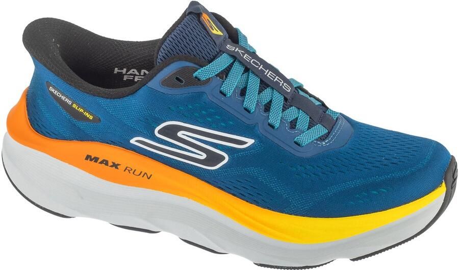 Skechers Slip-Ins: Max Run Mannen Marineblauw Hardloopschoenen