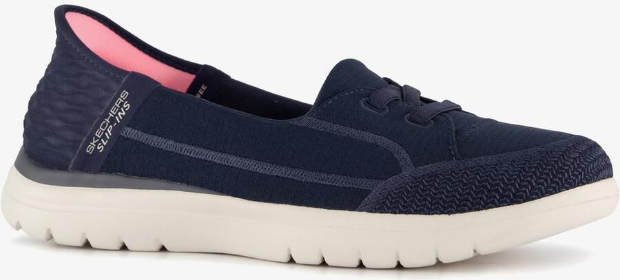 Skechers Slip-ins: On The Go Flex dames instappers blauw Extra comfort Memory Foam