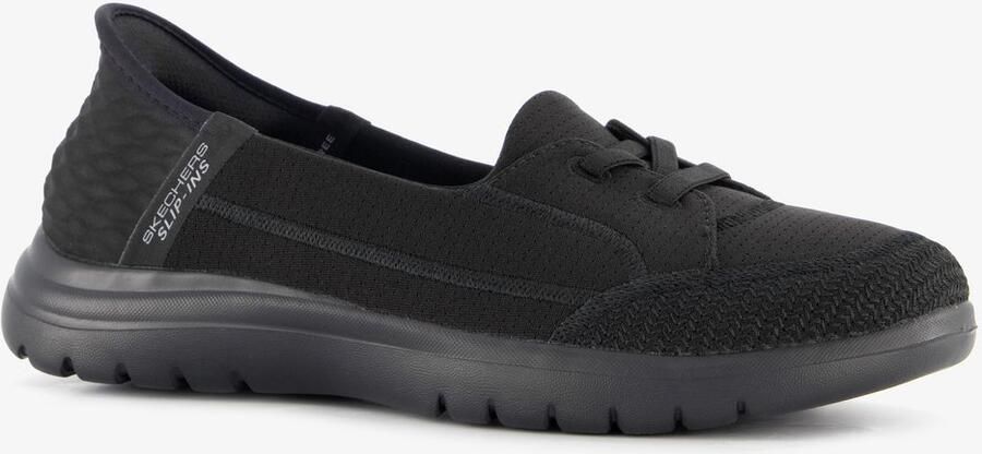Skechers Slip-ins: On The Go Flex dames instappers zwart Extra comfort Memory Foam