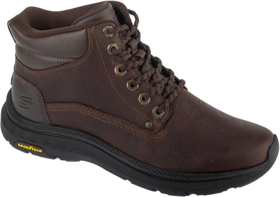 Skechers Slip-Ins: Pollard Waylon Mannen Bruin Laarsjes