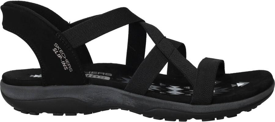 Skechers Sandalen Slip-ins: Reggae Slim Stretch Flex 163460 BBK Zwart