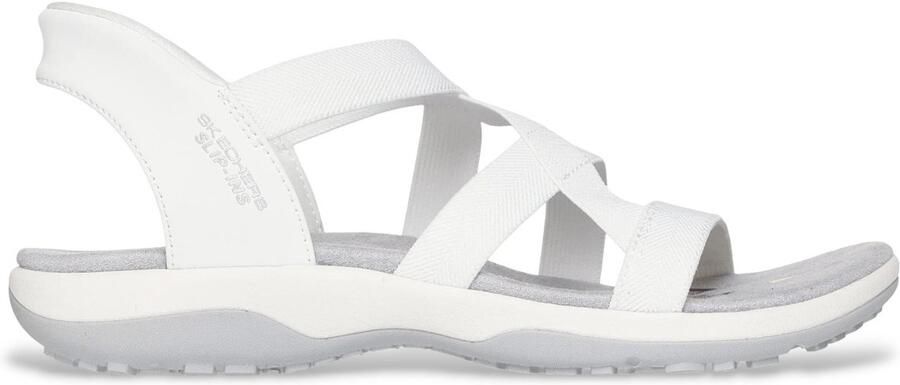 Skechers Slip-Ins Reggae Slim Stretch Flex Damessandaal Wit - Foto 2