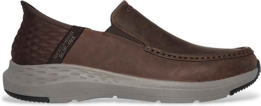 Skechers Slip-ins Relaxed Fit Parson Oswin Bruin Leer Slip-on Relaxed Fit Slippers - Foto 2