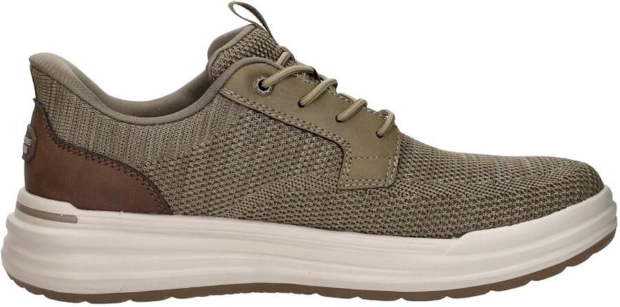 Skechers Slip-Ins: Relaxed Fit Veterschoenen Laag Taupe