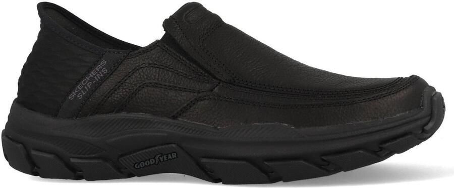 Skechers Slip-ins RF Respected Elgin Heren slip-ins leren slip-on zwart 204810 BBK