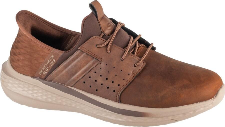 Skechers SLADE Zachary herensneakers slip-ins 210828 CDB donkerbruin - Foto 2