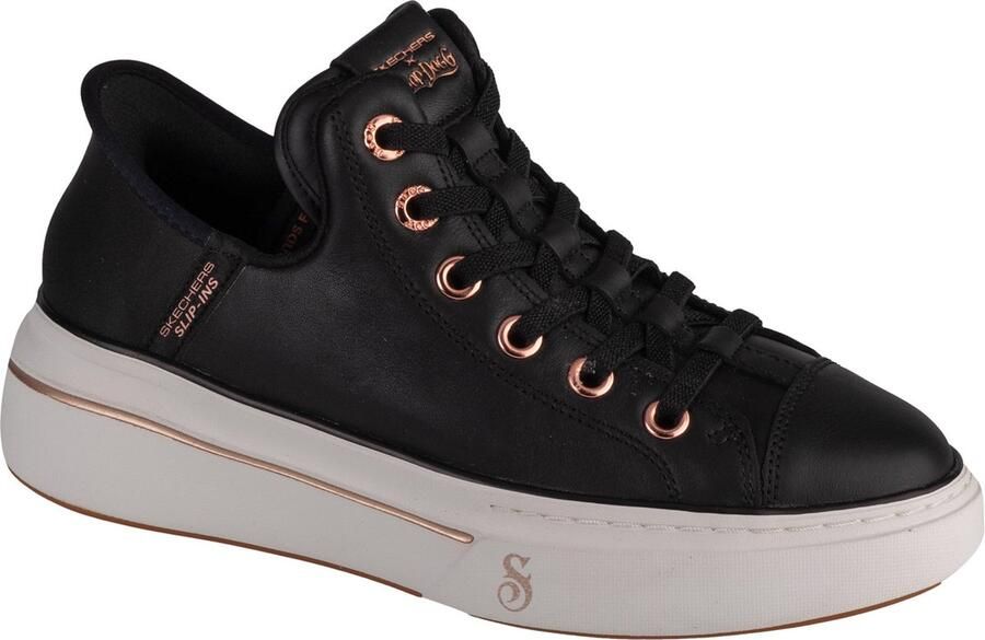 Skechers Slip-Ins: Snoop One OG Leather 186001-BLK Vrouwen Zwart Sneakers