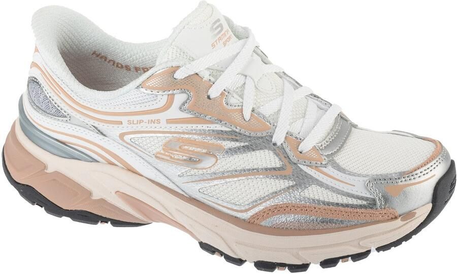Skechers Slip-Ins: Stamina Sport Vrouwen Wit Sneakers