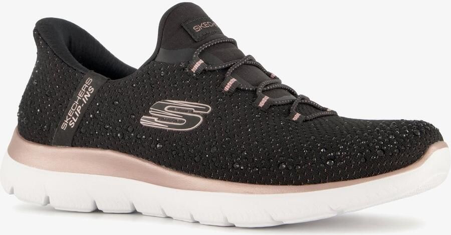 Skechers Slip-ins: Summits Brilliant Shine dames sneakers Zwart Extra comfort Memory Foam - Foto 2