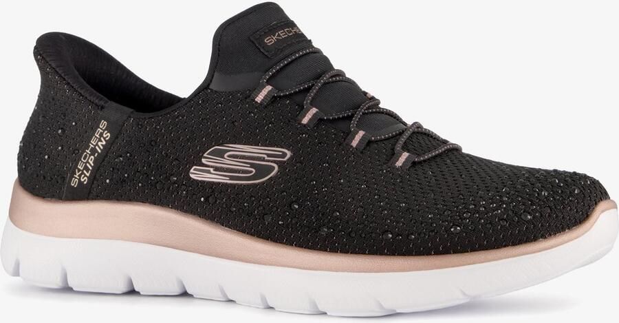 Skechers Slip-ins: Summits Brilliant Shine dames sneakers Zwart Extra comfort Memory Foam - Foto 2