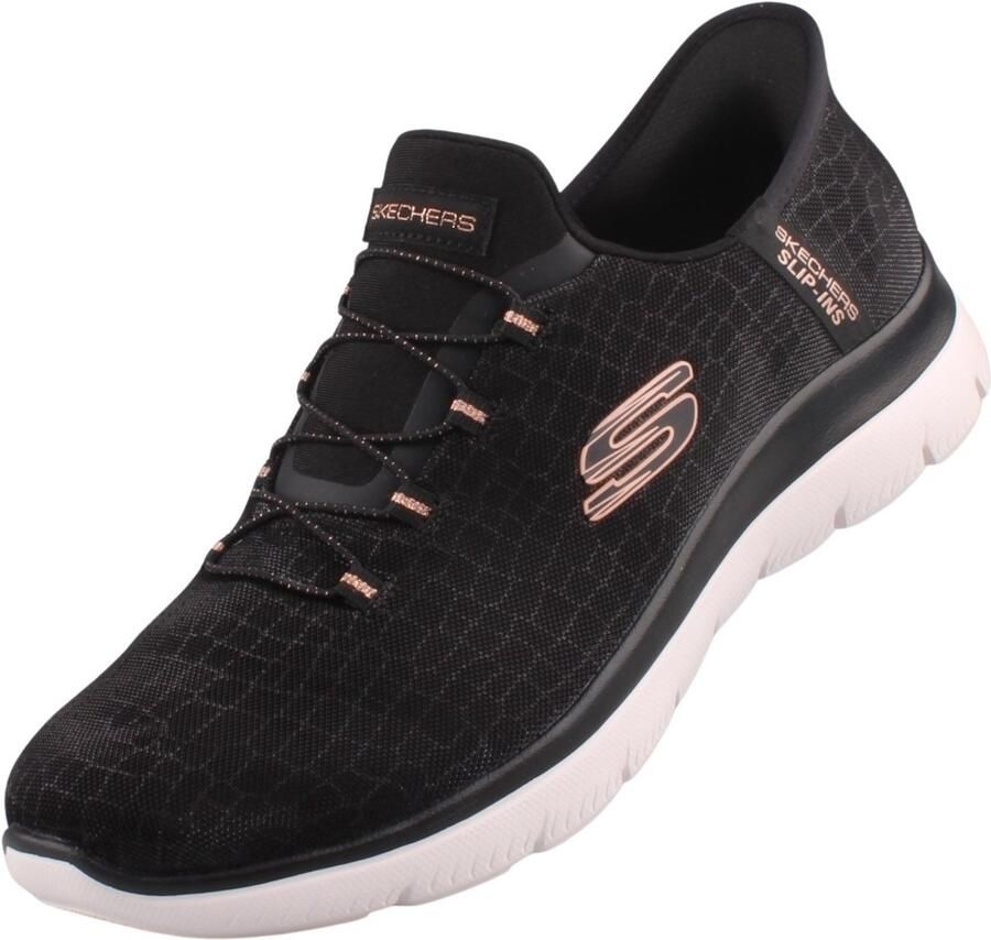 Skechers Slip-ins™ Summits Classy Night damestrainers zwart roségoud
