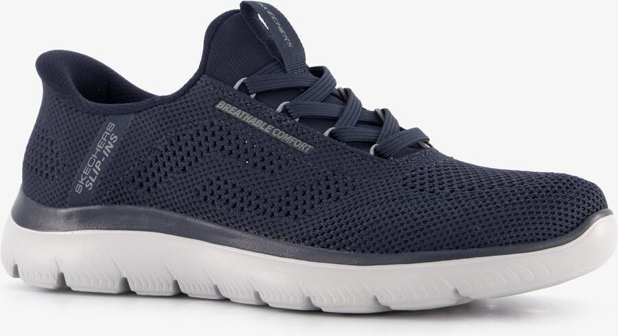 Skechers Slip-ins: Summits Perfo heren sneakers blauw Extra comfort Memory Foam - Foto 2