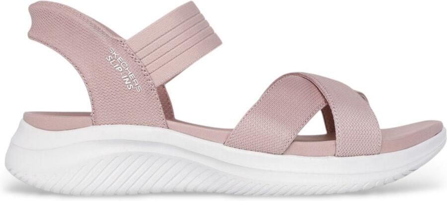 Skechers Slip-Ins: Ultra Flex 3.0 Sandalen Plat Roze