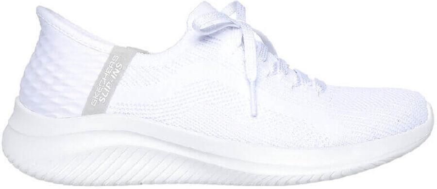 SKECHERS Instappers 'Sportlicher Slipper Damen 149710 WHT Textil in weiß' wit
